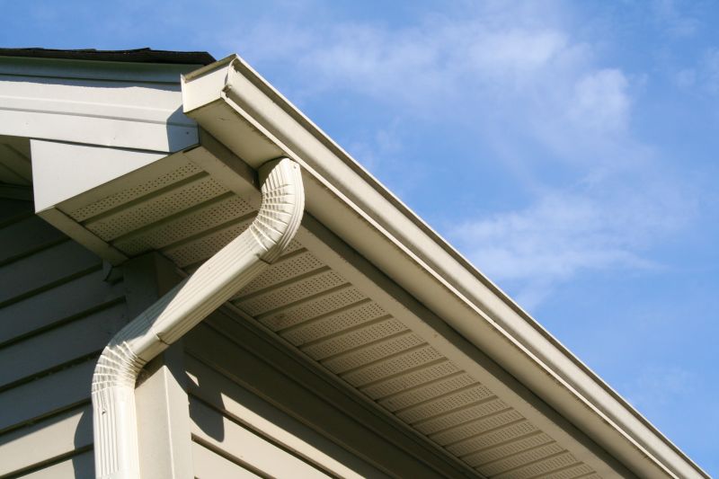 Gutter System on Colonial Style Home